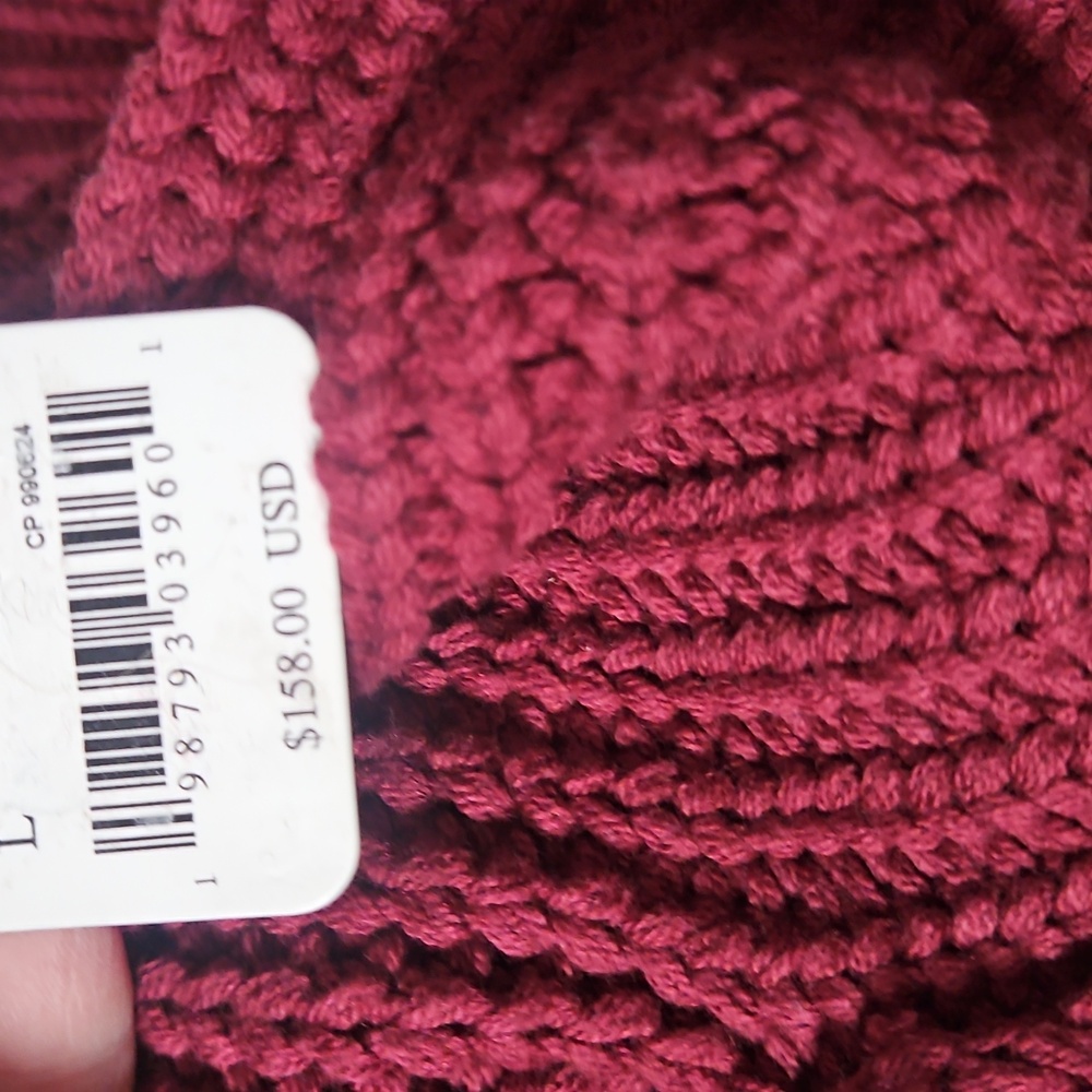 Free PEOPLE Sweater In CABERNET - Picture 4 of 5